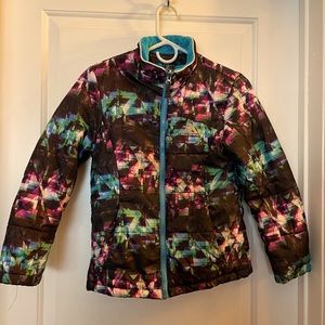 ZEROXPOSURE Girls Zippered Multicolored Winter Jacket ~ Size 10/12